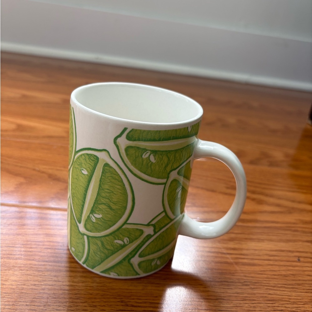Vintage Starbucks 2004 Coffee Mug with a Lime Print